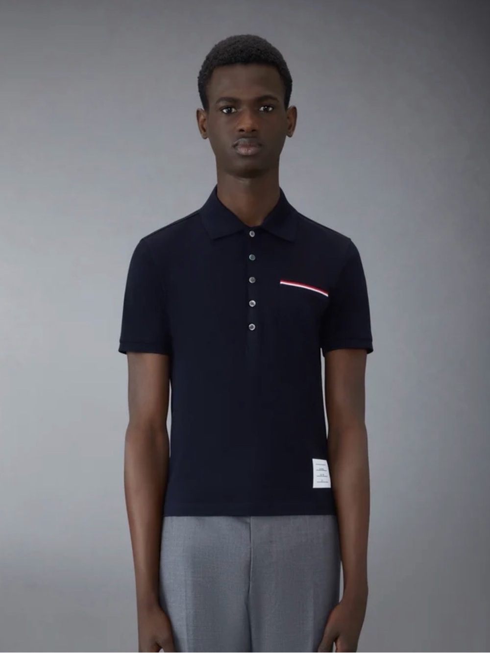 Thom Browne PIQUE POCKET POLO